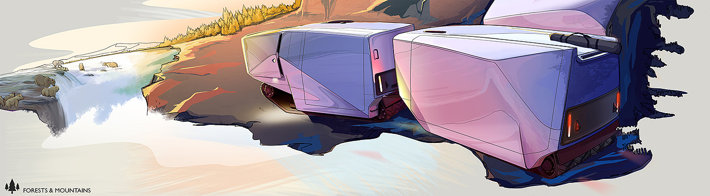 tetris，conceptual design，transport，manned，industrial design，army，